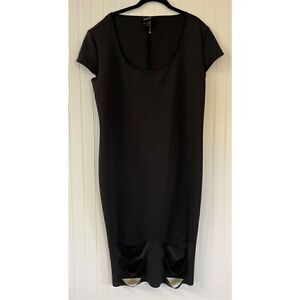 Torrid little black dress with cutout hem sz 3